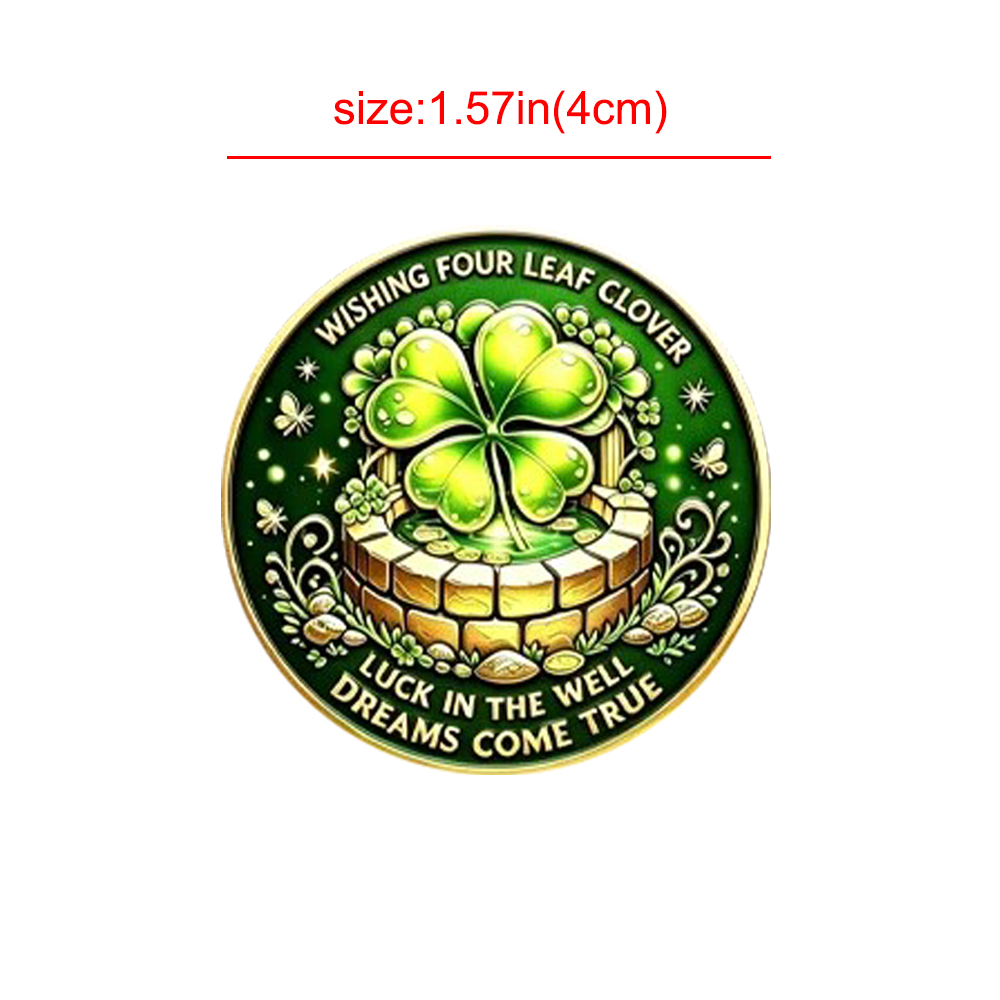 5pcs Wishing Four Leaf Clover  - огляд і ціна Token Coin Mechanism