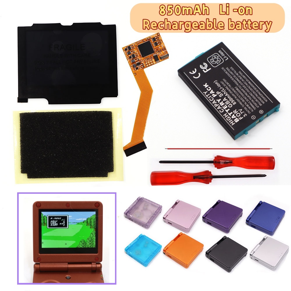 For GBA SP 3.7V Battery Pack V - огляд і ціна Lcd Screen Arcade