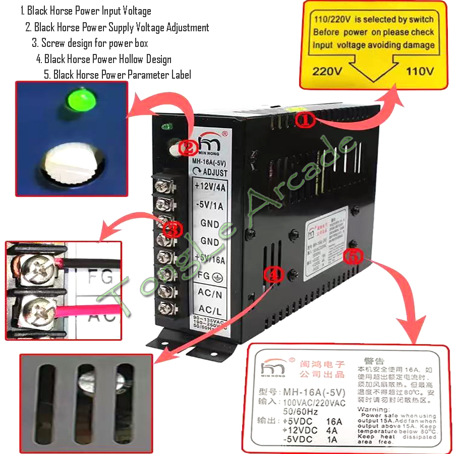 Arcade Jamma Parts MH-16A(-5V) - огляд і ціна Coin Acceptor Selector